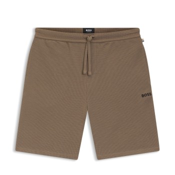 BOSS Waffle Nightwear Shorts Brun Small Herre