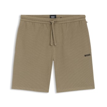 BOSS Waffle Nightwear Shorts Lysbrun  X-Large Herre