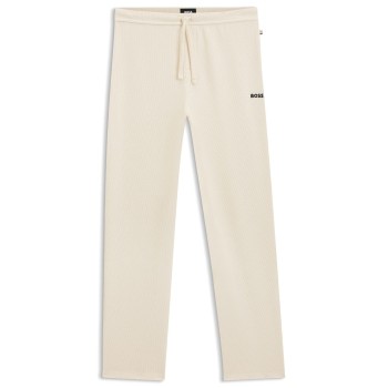 BOSS Waffle Pants Offwhite Medium Herre