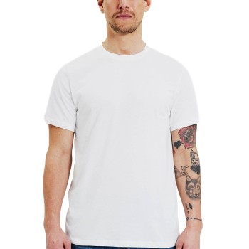 Bread & Boxers Bread and Boxer Cotton Crew Neck Hvid økologisk bomuld X-Large Herre