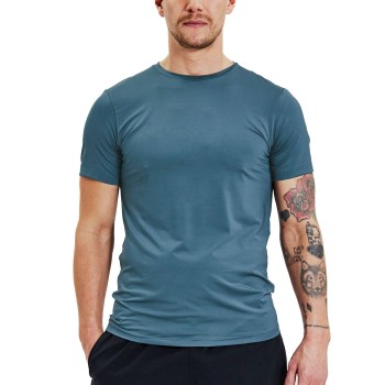 Bread & Boxers Bread and Boxers Active Crew Neck Blå polyester X-Large Herre