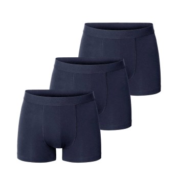 Bread & Boxers Bread and Boxers Boxer Briefs 3P Marineblå økologisk bomuld X-Small Herre