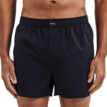 Bread & Boxers Bread and Boxers Boxer Shorts Multi 2P Sort økologisk bomuld X-Small Herre