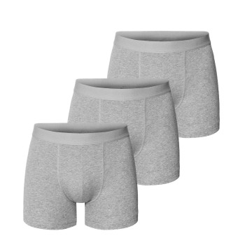 Bread & Boxers Bread and Boxers Brief Boxer Long Leg 3P Grå økologisk bomuld Large Herre