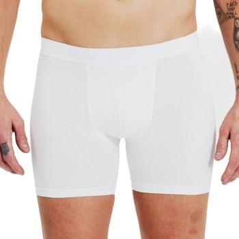 Bread & Boxers Bread and Boxers Brief Boxer Long Leg 3P Hvid økologisk bomuld X-Large Herre
