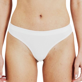 Bread & Boxers Bread and Boxers Cotton Thong Trusser 2P Hvid økologisk bomuld Large Dame