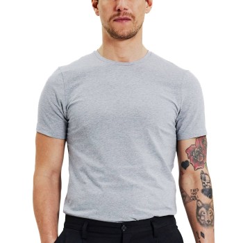 Bread & Boxers Bread and Boxers Crew Neck Grå økologisk bomuld X-Large Herre