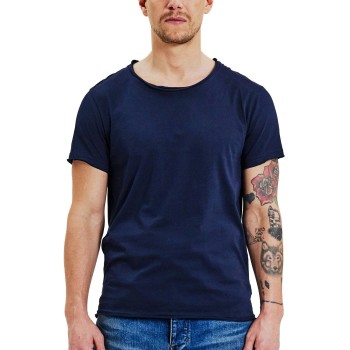 Bread & Boxers Bread and Boxers Crew Neck Relaxed Marineblå økologisk bomuld Small Herre