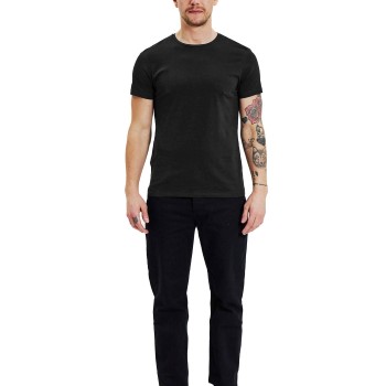 Bread & Boxers Bread and Boxers Crew Necks 2P Sort økologisk bomuld XX-Large Herre