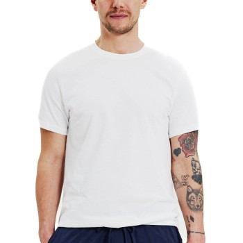 Bread & Boxers Bread and Boxers Light Weight Tee Hvid økologisk bomuld Small Herre