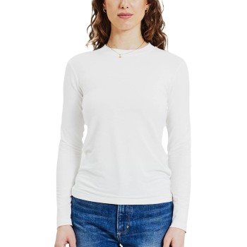 Bread & Boxers Bread and Boxers Long Sleeve Soft Fiber T-Shirt Benhvid viskose X-Large Dame