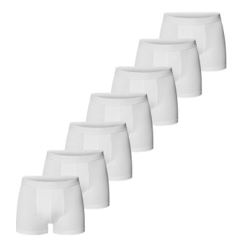 Bread & Boxers Bread and Boxers Organic Cotton Strecth Boxer 7P Hvid økologisk bomuld Medium Herre