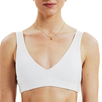 Bread & Boxers Bread and Boxers Padded Soft Bra BH Hvid modal Small Dame
