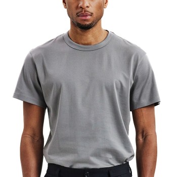 Bread & Boxers Bread and Boxers Pima Cotton Crew Neck Grå økologisk bomuld Medium Herre