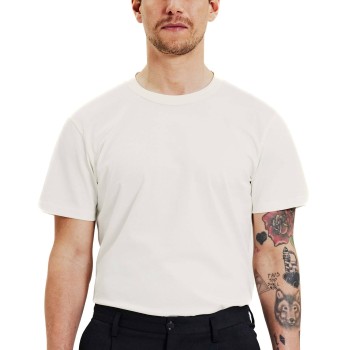 Bread & Boxers Bread and Boxers Pima Cotton Crew Neck Hvid økologisk bomuld Large Herre