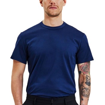 Bread & Boxers Bread and Boxers Pima Cotton Crew Neck Marineblå økologisk bomuld X-Large Herre