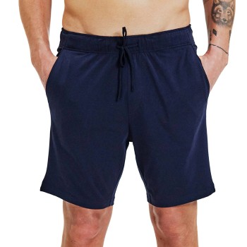 Bread & Boxers Bread and Boxers Pyjama Short Marineblå økologisk bomuld Small Herre