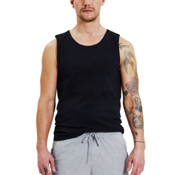 Bread & Boxers Bread and Boxers Tank Relaxed Sort økologisk bomuld X-Small Herre
