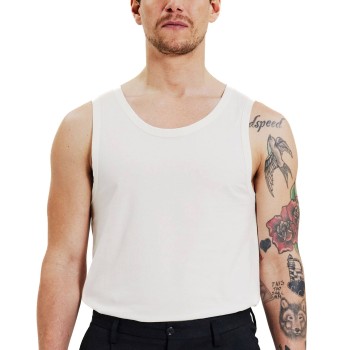 Bread & Boxers Bread and Boxers Tank Relaxed Benhvid økologisk bomuld X-Large Herre