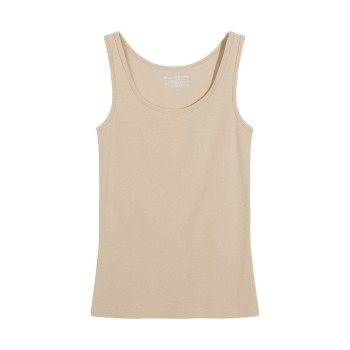 Bread & Boxers Bread and Boxers Tank Woman Beige økologisk bomuld Large Dame