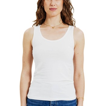 Bread & Boxers Bread and Boxers Tank Woman Hvid økologisk bomuld Small Dame