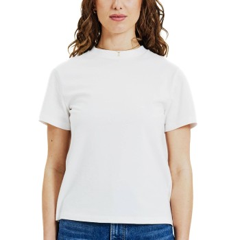 Bread & Boxers Bread and Boxers T-Shirt Classic Hvid økologisk bomuld Medium Dame