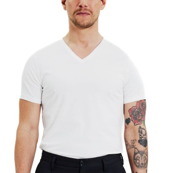 Bread & Boxers Bread and Boxers V-Neck Hvid økologisk bomuld Large Herre