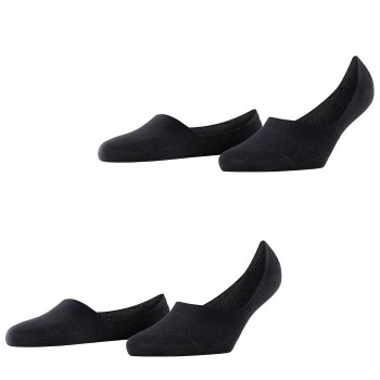 Burlington Strømper 2P Everyday Women Invisibles Sort Str 37/38 Dame