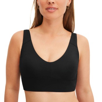 Calida BH Bustier With Adjustable Straps Sort Large Dame
