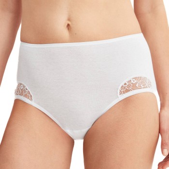 Calida Trusser Desire Midi Brief Hvid bomuld Large Dame