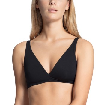 Calida BH Natural Comfort Soft Bra Sort bomuld C 80 Dame