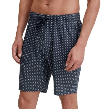 Calida Remix Basic Sleep Bermudas Mørkblå bomuld Large Herre