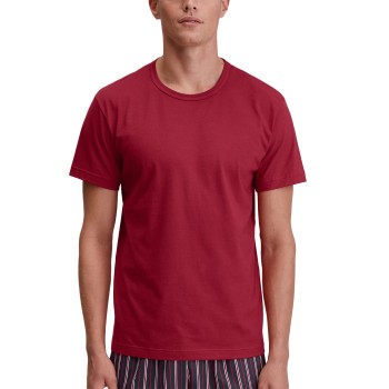 Calida Remix Basic Sleep T-shirt Rød bomuld Small Herre