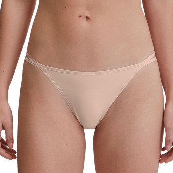 Calida Trusser Sleek Skin Low Cut Tanga Brief Beige Small Dame