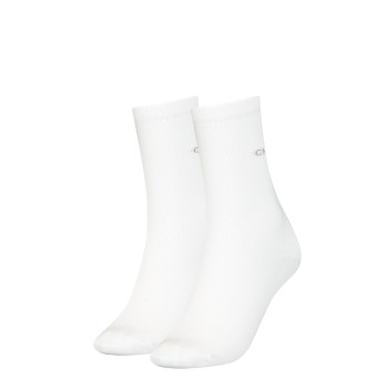 Calvin Klein Strømper 2P Annika Flat Knit Sock Hvid Strl 37/41 Dame
