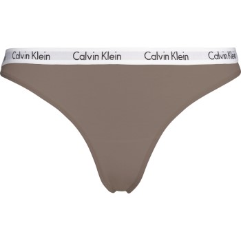 Calvin Klein Trusser Carousel Thong Brun bomuld Medium Dame