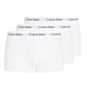 Calvin Klein 3P Cotton Stretch Low Rise Trunks Hvid bomuld Small Herre