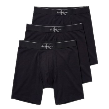 Calvin Klein 3P Graphic Monogram Cotton Boxer Brief Sort bomuld Large Herre