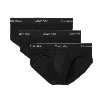 Calvin Klein 3P Icon Cotton Briefs Sort bomuld Small Herre