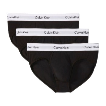 Calvin Klein 3P Icon Cotton Briefs Sort/Hvid bomuld 2XL Herre