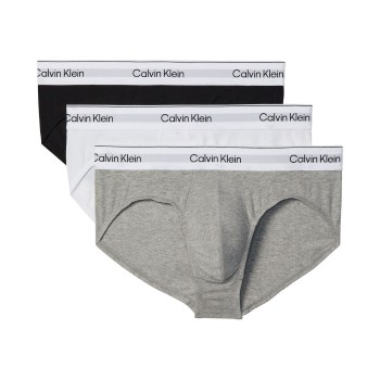 Calvin Klein 3P Icon Cotton Briefs Hvid/Grå bomuld Large Herre
