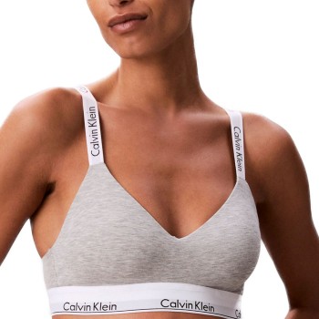 Calvin Klein BH Icon Cotton Modal Classic Bralette Lysegrå Small Dame