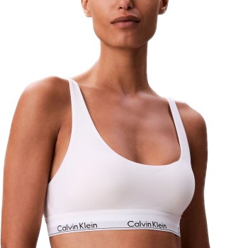 Calvin Klein BH Icon Cotton Modal Lined Bralette Hvid X-Small Dame