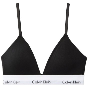 Calvin Klein BH Icon Cotton Modal Triangle Bralette Sort Small Dame