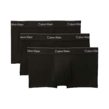 Calvin Klein 3P Icon Cotton Stretch Low Rise Trunk Sort bomuld Small Herre