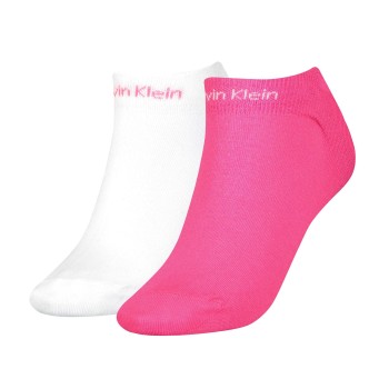 Calvin Klein Strømper 2P Leanne Coolmax Gripper Liner Socks Rosa/Hvid Strl 37/41 Dame