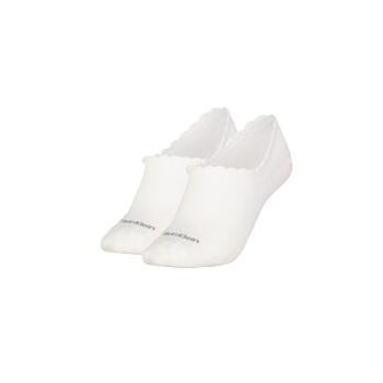 Calvin Klein Strømper 2P Libby Diamond No Show Sock Hvid Strl 37/41 Dame