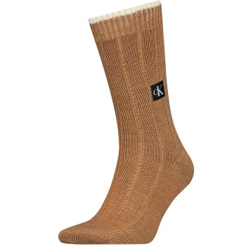 Calvin Klein Strømper Men Icon Patch Sock Brun One Size Herre