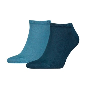 Calvin Klein Strømper 2P Men Sneaker Socks Marine/Blå Str 43/46 Herre