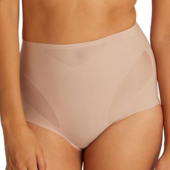 Calvin Klein Trusser Sculpted Mesh Brief Beige X-Large Dame